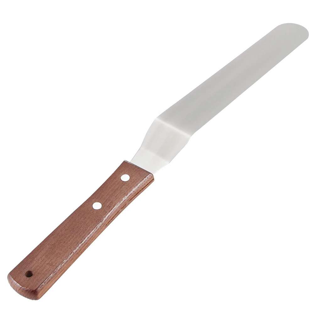 Konesky 8 inch Stainless Steel Cake Spatula Butter Cream Icing Frosting