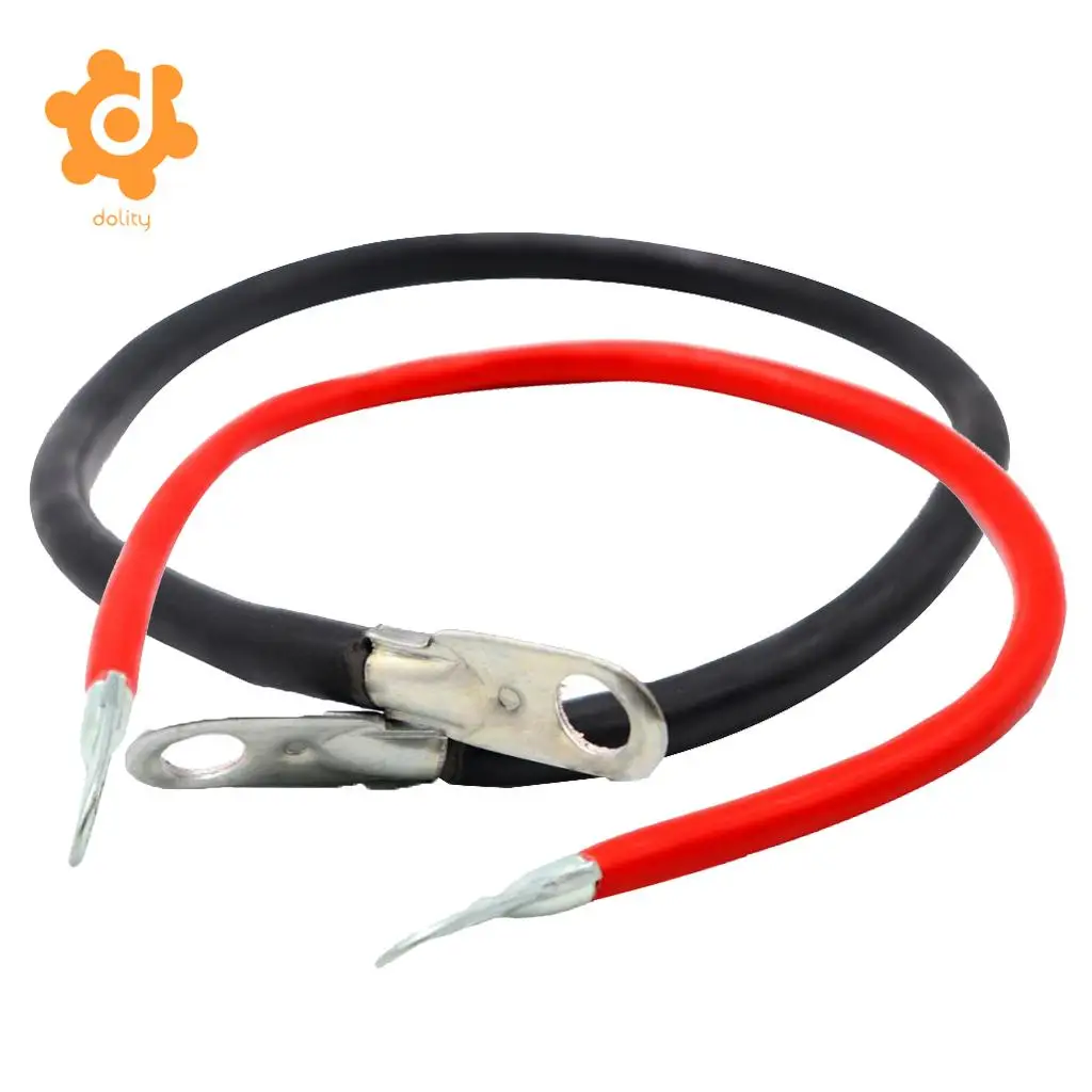 Пара медных аккумуляторных кабелей для автомобиля лодки RV 5 AWG провод инвертора |