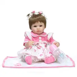 Детская Мягкая силиконовая Реалистичная Одежда для девочек Reborn Baby collectibles, подарок, кукла унисекс от 2 до 4 лет