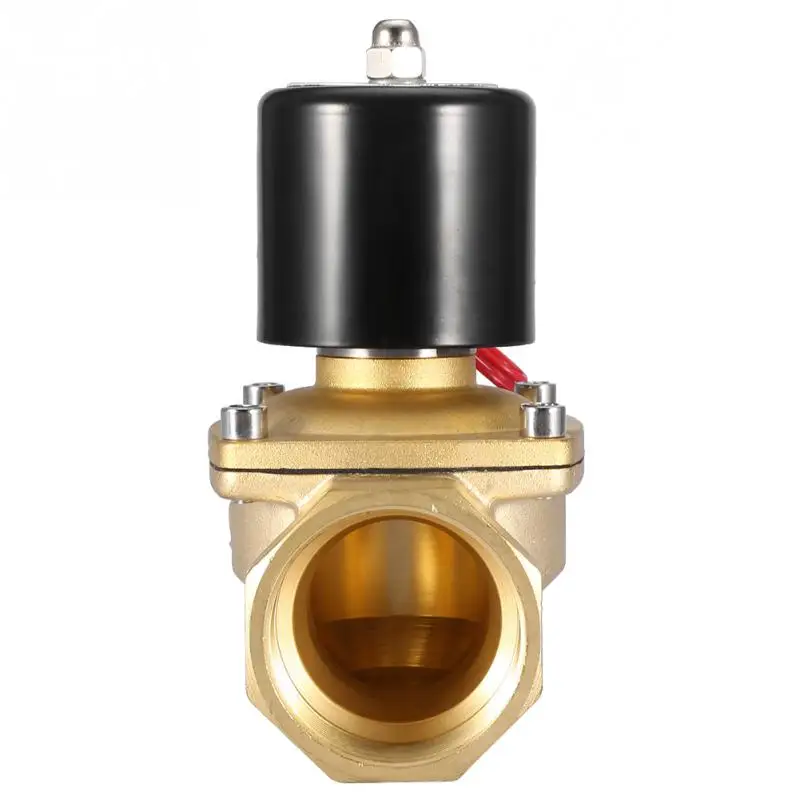 DN50 AC220V NC Электромагнитный клапан 2 дюймовый двухсторонний латунный