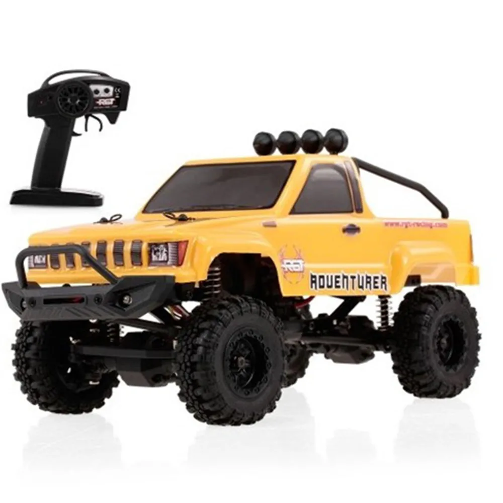 

Professional 1/24 2.4G 4WD RC Car RTR 15km/H Speed Off-Road Track 2-In-1 ESC High-Performance Brushed Motor Racing Crawler Car