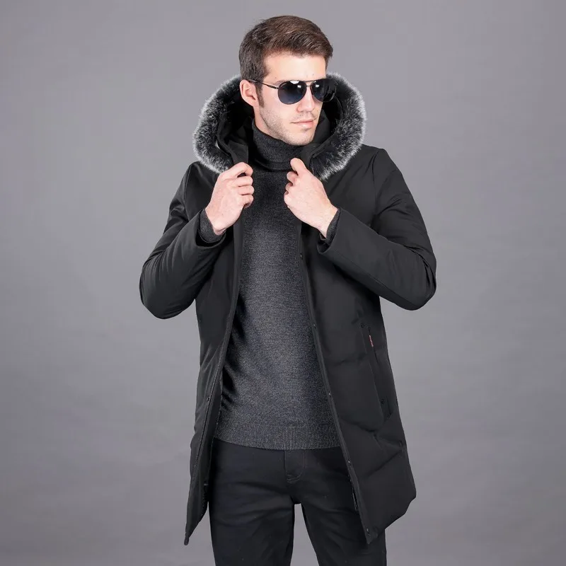 Новая зимняя длинная мужская куртка размера плюс 8XL 7XL 6XL модное классическое