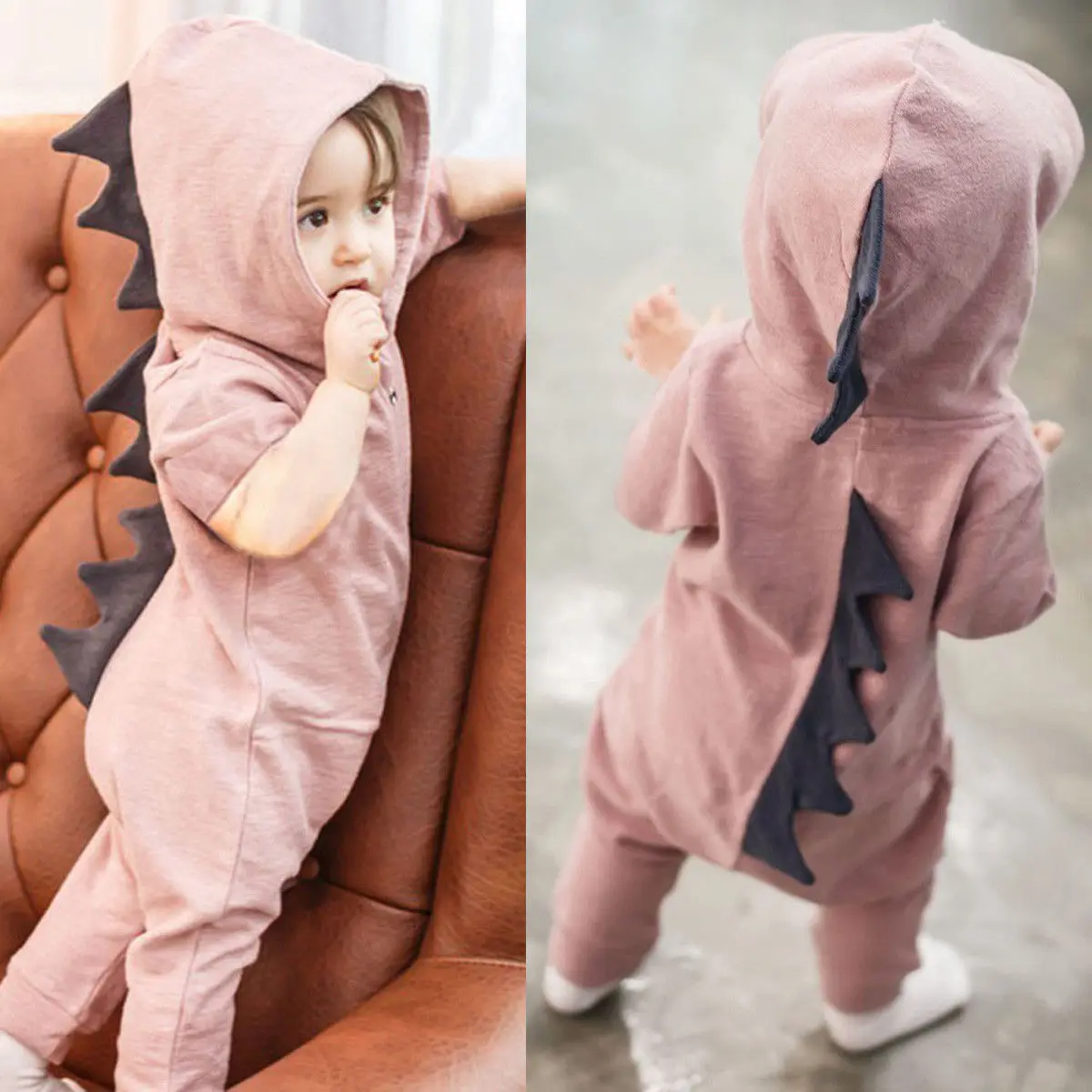 

2019 New Fashion Newborn Infant Baby Girl Dinosaur Romper Jumpsuit Playsuit Cute Clothes Outfit 0-18M