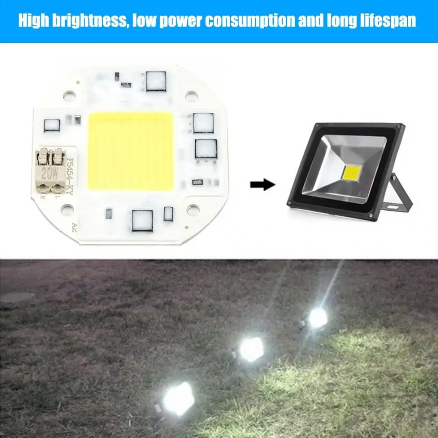 AC100-260V 20W 30W 50W COB Bead High Power Integrated Chip Light Source COB Light Bead Spotlight Bulb 6 Types