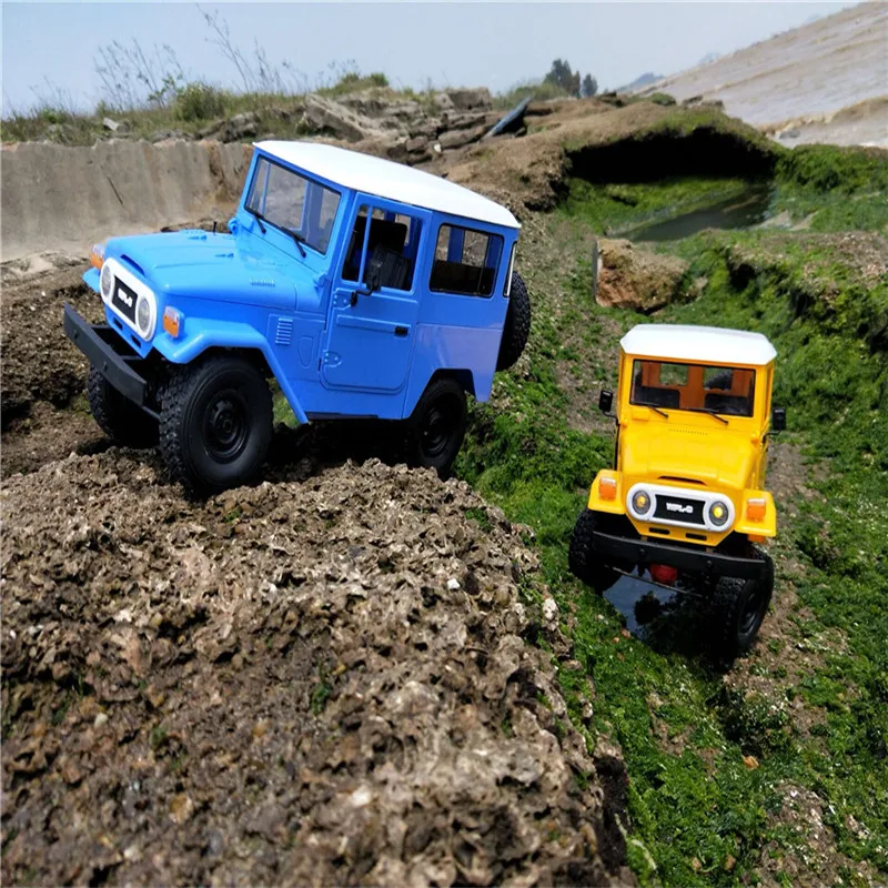 WPL C34 1/16 2CH 4WD 2,4G Buggy Crawler внедорожная металлическая гоночная машинка/пластиковый Радиоуправляемый автомобиль, игрушки в подарок желтый и синий