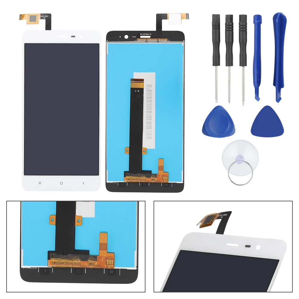 Белый мобильный телефон в сборе с набором инструментов для удаления Xiaomi MI Note3 Pro
