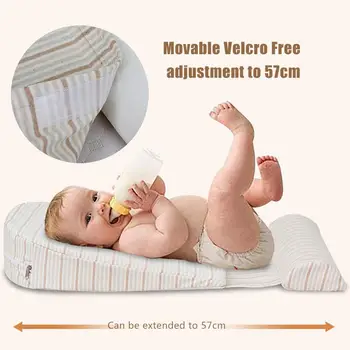 

Universal Crib Wedge Pillow For Baby Feeding Mattress Waterproof Layer Handcrafted Cotton Removable Cover For Baby Better Sleep