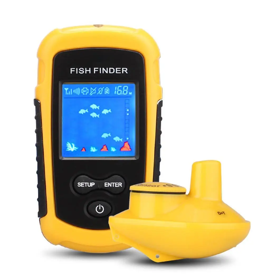 

Durable Portable LCD Display Fishing Detector 100M 0.1m -10-50 Fishing Locator Outdoor 125KHz 0.7-40M