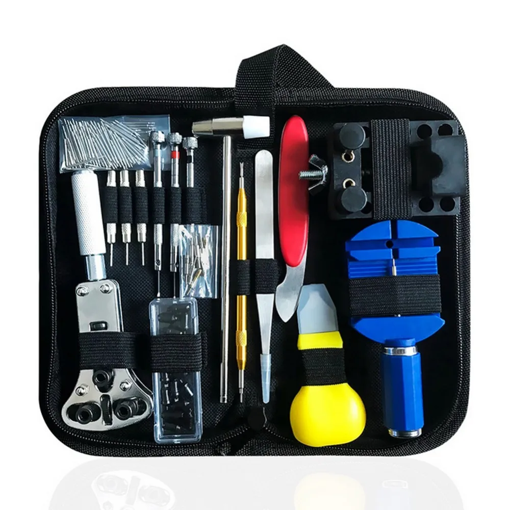 

147Pcs/Set Watch Repair Tool Kit Case Opener Link Spring Bar Remover Watchmaker Tool Horlogemaker Gereedschap