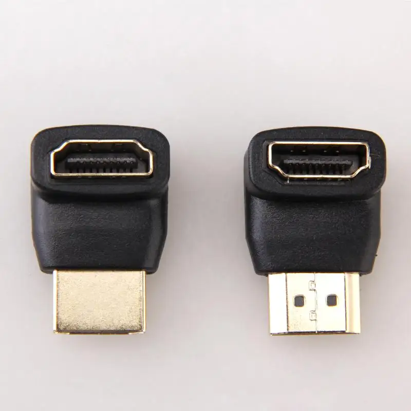 Переходник HDMI штырь гнездо под прямым углом 90 градусов/270 градусов L образный
