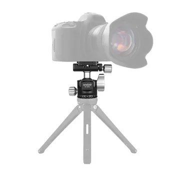 

Andoer D-25C Ball Head with 2pcs anti-skid nails for Manfrotto Tripod Head Monopod Head Max Load Capacity 10kg for cacon nikon