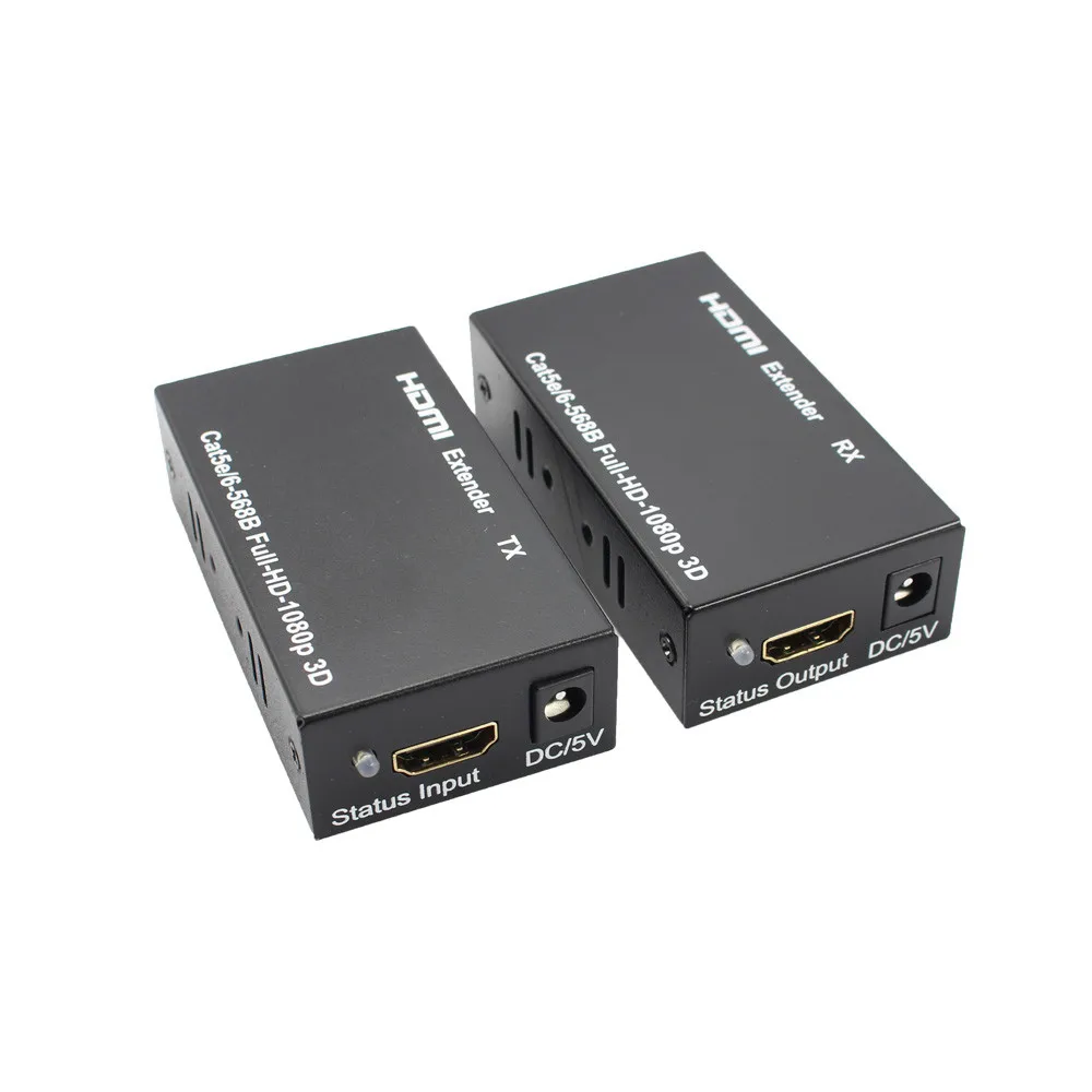 

HDMI Balun Extender over single Cat Cat6/6A HD 196FT 60M 3D capable 1080p