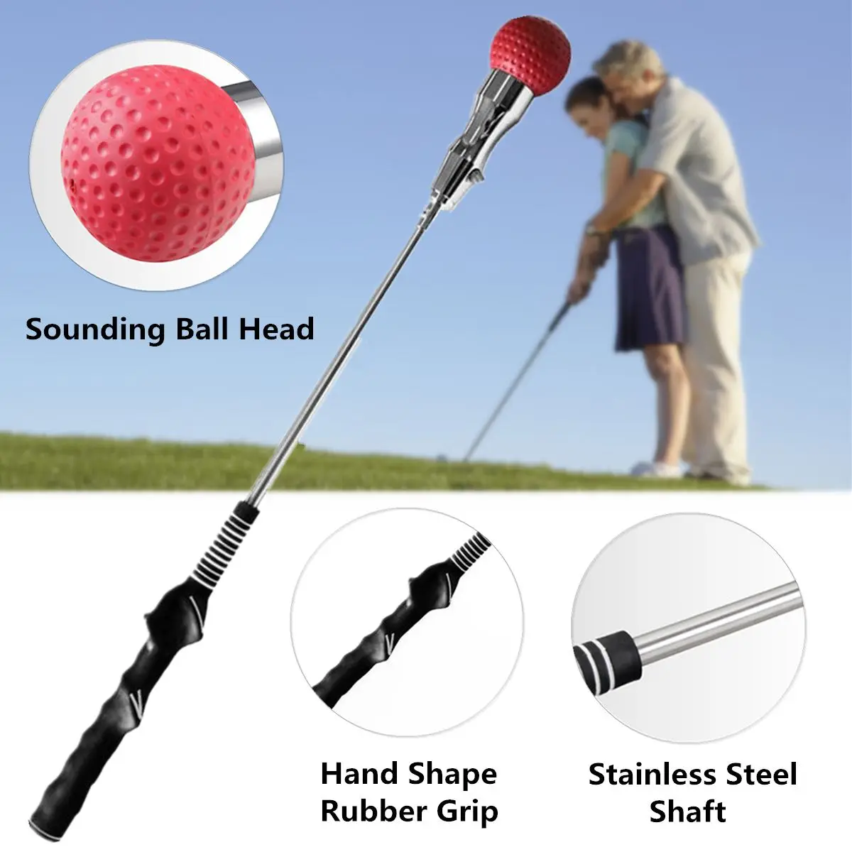 

Random Color Large Practical Golf Training Aids Swing Trainer Beginner Gesture Alignment Correction Aid Golf Accessories