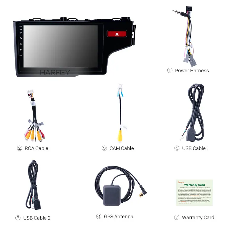 Top Harfey 10.1" Android 9.0/8.1 2 Din GPS Car Radio For 2014 2015 HONDA JAZZ FIT (RHD) Head Unit Touchscreen Multimedia Player 3 Top Harfey 10.1" Android 9.0/8.1 2 Din GPS Car Radio For 2014 2015 HONDA JAZZ FIT (RHD) Head Unit Touchscreen Multimedia Player 3