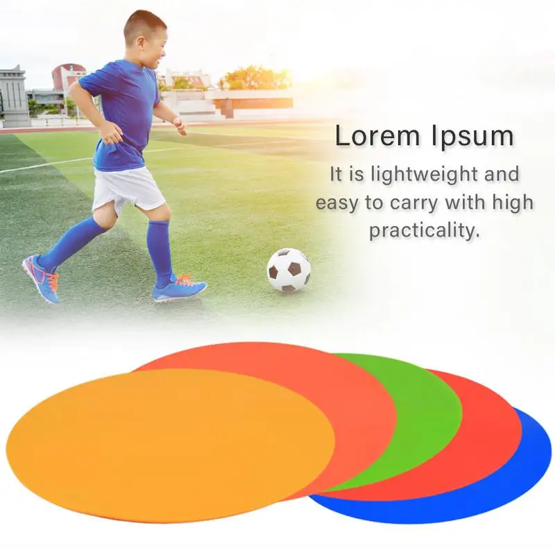 The Soccer Store Set of 10 Rubber Flat Disc Markers The Soccer Store Set of 10 Rubber Flat Disc Markers