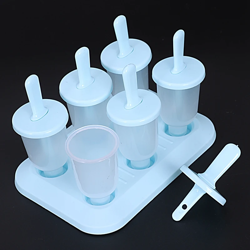 Формы для мороженого bpa-free Пластиковый самодельный лед формы для крема набор из 6 многоразовых мини-формы для мороженого для йогурта закуски десерты(маленькие