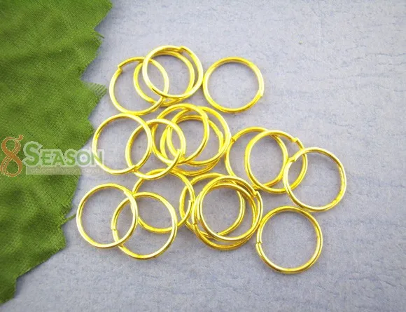 Милое Открытое кольцо золотого цвета диаметром 14 мм 120 шт. (B00624)|ring automotive|ring roperings for