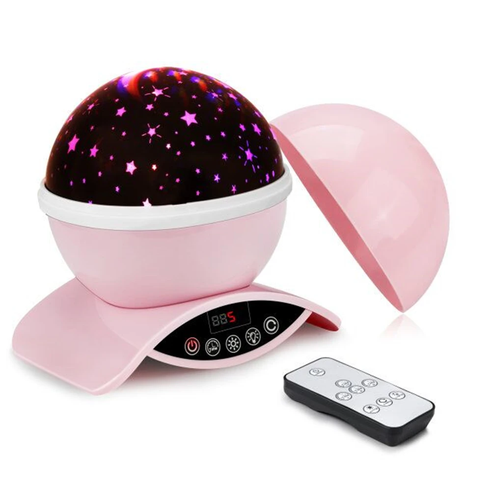 

Atmosphere lamp Night Light Remote Control Star Light Rotating Projector with Timer Auto Shut 4 LED Bulbs Christmas lights