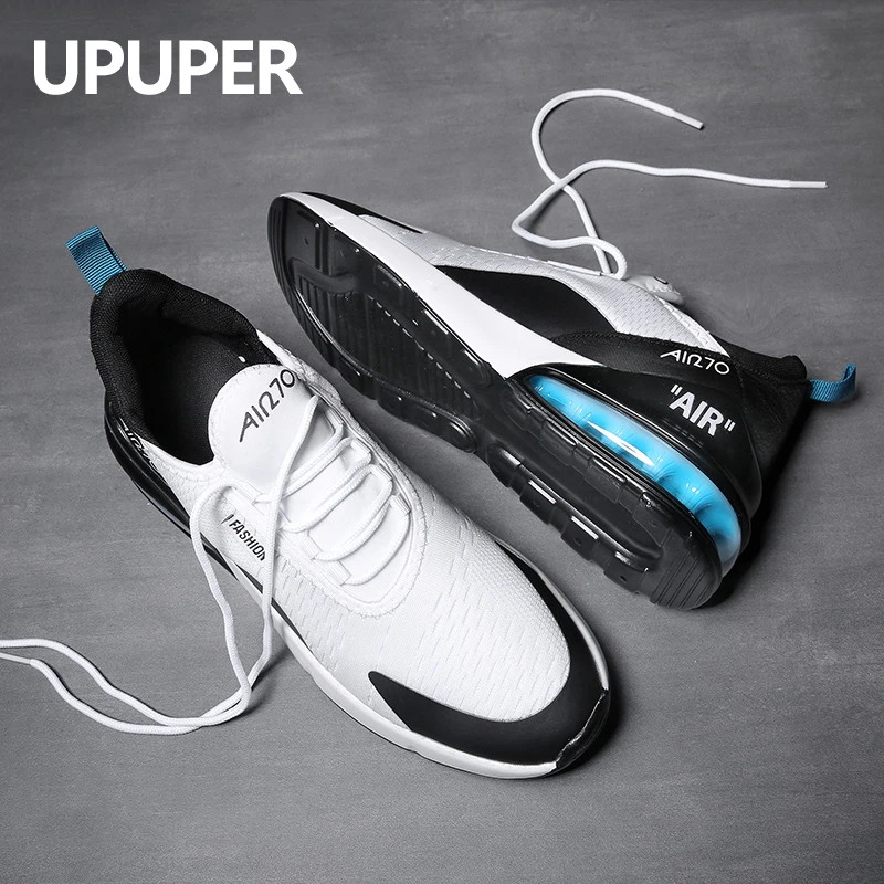 Tanie Poduszka powietrzna męskie buty na co dzień mężczyźni Trend oddychające sneakersy luksusowe światło powietrze 270 zasznurować moda Unisex buty dla miłośników