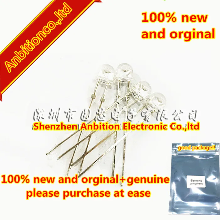 

10pcs 100% new and orginal 5MM infrared transmitting tube TSHG5510 The Angle of 830 nm Infrared Diode is 38 degreesin stock