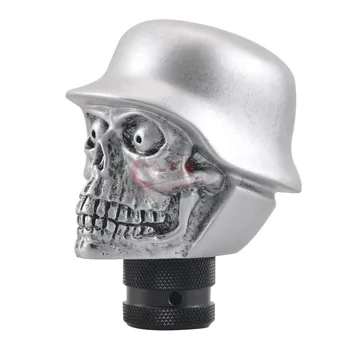 

Universal Car Truck Manual Stick Navy soldier helmet Gear Shift Knob Lever Shifter Skull Head Hat New