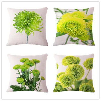 

Home decorative throw pillows Green grass Cushion Cover For Sofa Home Decor Almofadas 45X45cm Pillowcase wholesale cheap price