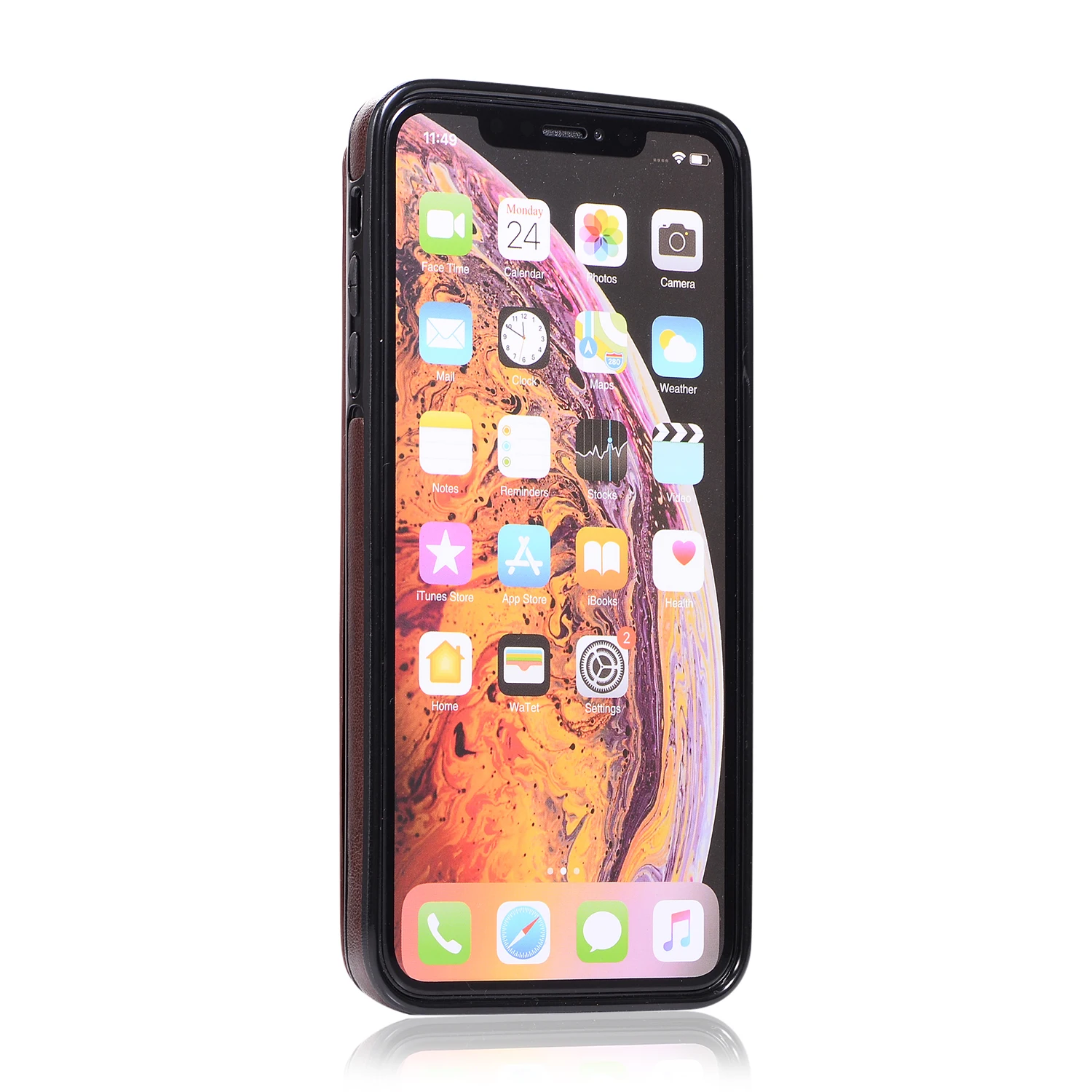 Роскошный кожаный чехол KISSCASE для iPhone 6 6s 7 Plus с откидной крышкой и отделением карт