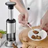 Cascanueces de nueces de acero inoxidable, desgranador mecánico Manual, abridor rápido de nueces, herramientas de cocina, frutas y verduras ► Foto 3/6