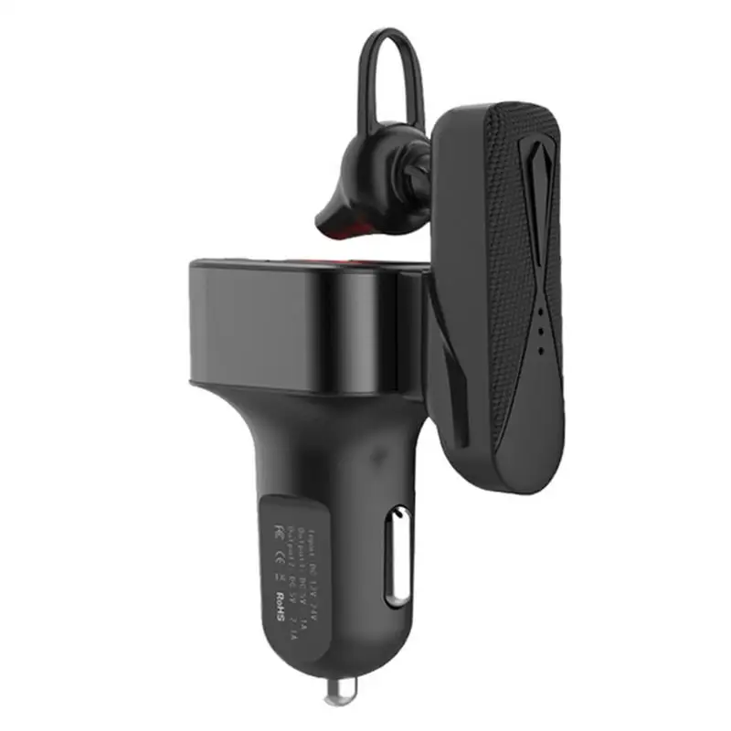 

Digital Car Charger Wireless Charging Noise Reduction Bluetooth Headset Earphones Car Phone Charger Dual USB 12V-24V Universal