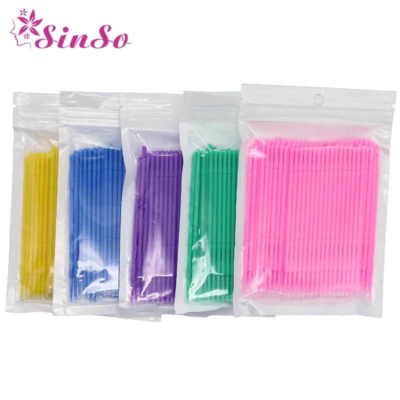 

SinSo 100pcs Disposable Eyelash Extension Tools Individual lashes Applicators Mascara Brush Lash Extensions Cotton Swab Makeup