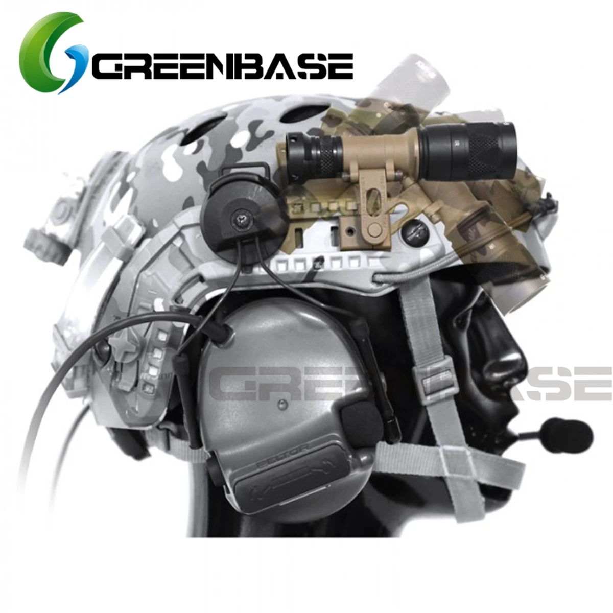 Прецизионное низкопрофильное крепление для шлема M300B M300C M300V серия фонарика дуга