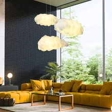 Nordic LED Cloud Pendant Light Lighting Bedroom Living Room Restaurant Interior Decor Lighting LED Pendant Lamp Kitchen Fixtures nordic cloud led chandelier kindergarten children room cloud light restaurant clothing store decoration rigid plastic lamp