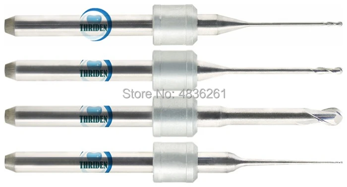 

5 Pieces/lot Dental Lab Zirconia Milling Burs Amann Girrbach CAD CAM Milling Drills 0.6/1.0/2.5mm DC,DLC,CRN