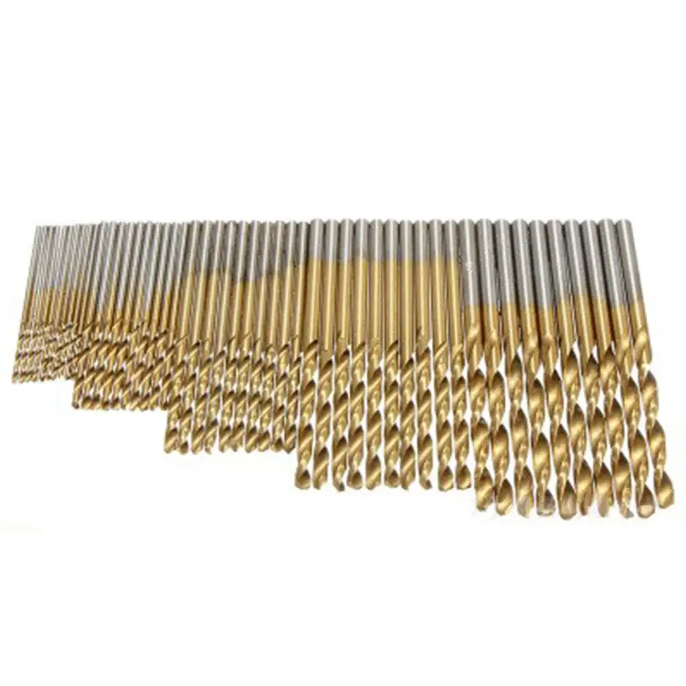  Adeeing 50 Pcs HSS High Speed Steel Drill Bits Set Tool Power Tools 1/1.5/2/2.5/3mm