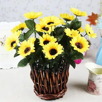 

1Pcs Retro Handmade Flower Basket Home&Living Decoration Wicker Innovative Flower Pot Wicker Creative Plant Pot