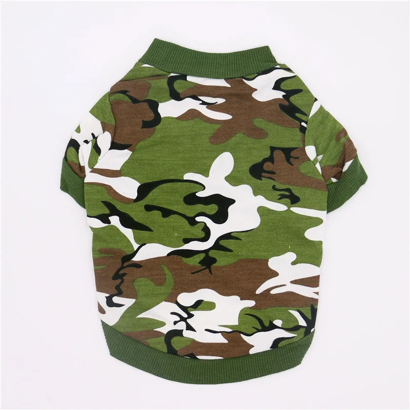 

New Camouflage Pet Clothes for A Dog Clothes for Small Dogs Coat T-shirt Dog Outfit Summer Pets Clothing Chihuahua Clothes Dog