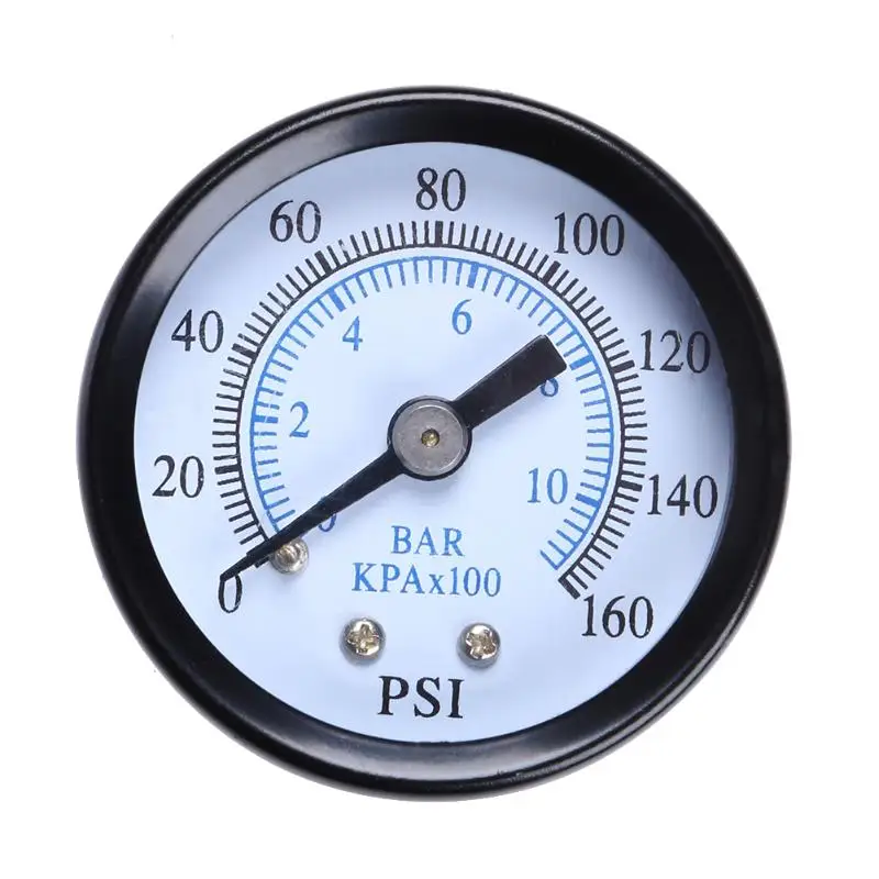 

Professional Metal 1/8" 160 Psi 10 Bar Compressor Compressed Oil Water Gas Air Pressure Gauge Pressure Measuring Instruments