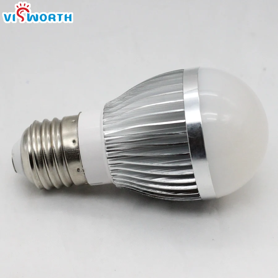 Светодиодная лампа VisWorth 3 Вт алюминиевый корпус E27 110 В 220 240 переменного тока|led lamp