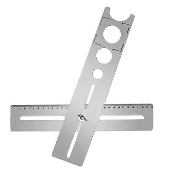 

Portable Multi-use Stainless Steel Ceramic Tile Hole Locator Universal Punching Tool Multi-hole Positioning Locator Dropshipping