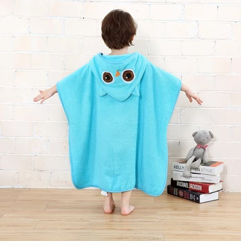 

Cartoon Style Towels Print Ball Tassel Blanket Yoga Mat Kids Sunbath Dress Bath Towel 100% Organic Cotton Hooded Bath Towel