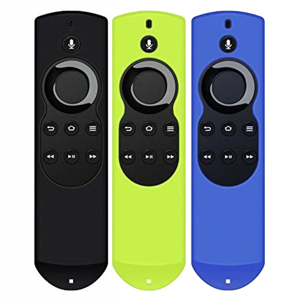 

For Amazon Fire TV Soft Silicone Protective Case Remote Colorful Cover Case Stick Anti Slip Shock Proof Case Cover 3 Colors