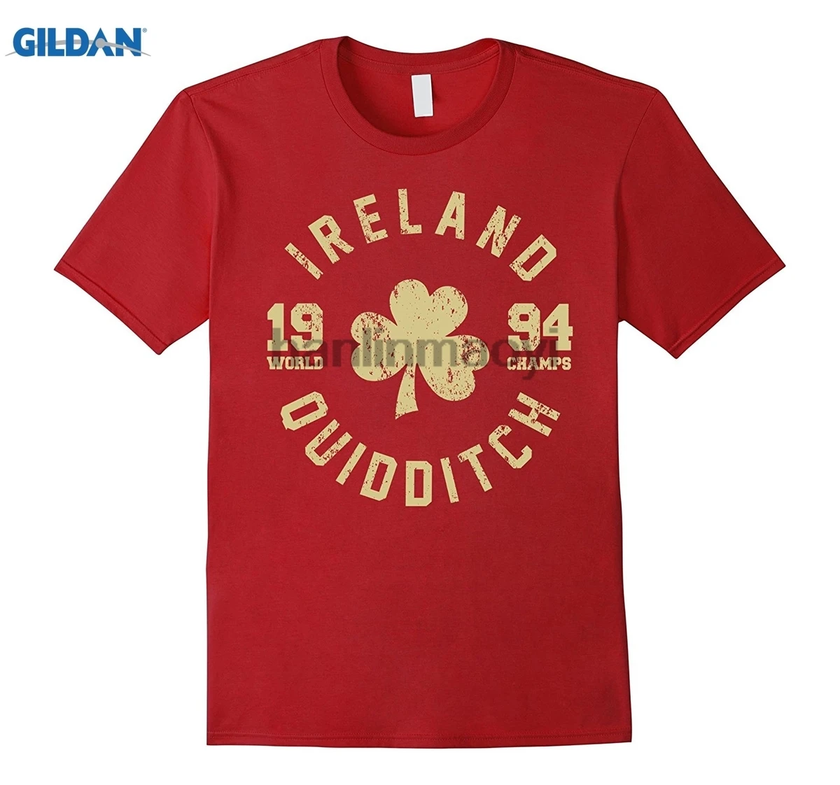 

GILDAN St Patricks Day Irish T-Shirt Ireland Quidditch Tee