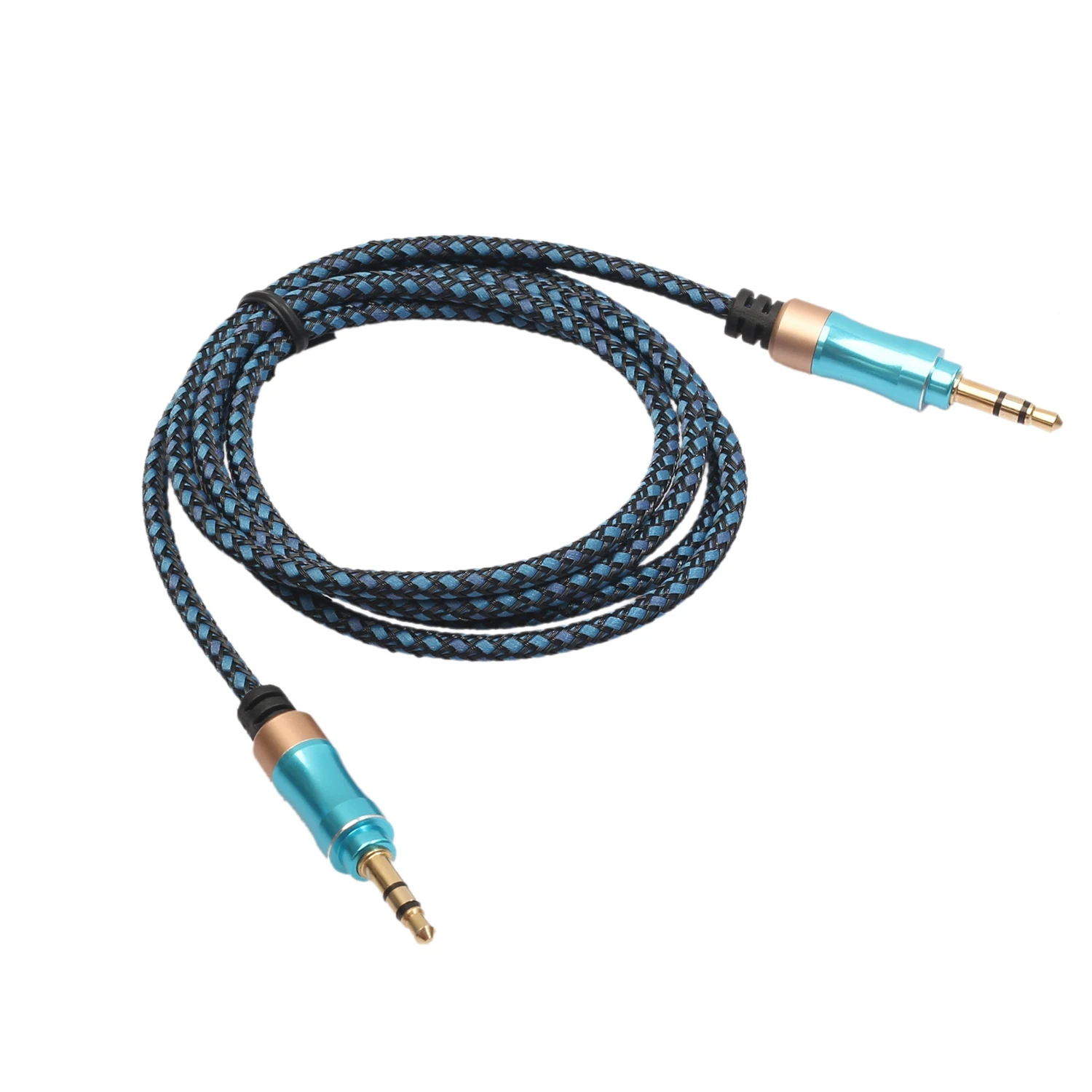 Braid Shield 3.5Mm Car Audio Aux Cable Male To 4 Knot Stereo Earphone Extension Cord 1.5M Line High Fidelity | Электроника