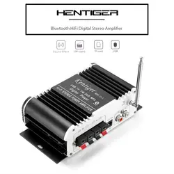 Kentiger HY-V11 Bluetooth автомобильный усилитель 2-канальный Hifi Мощность бас аудио усилитель Поддержка TF USB FM ИК-пульт дистанционного Управление