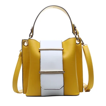 

Crossbody Bags Leather Fashion Women Handbags Designer Simple Bucket Totes High Quality Small Shoulder Messenger bags For Lady