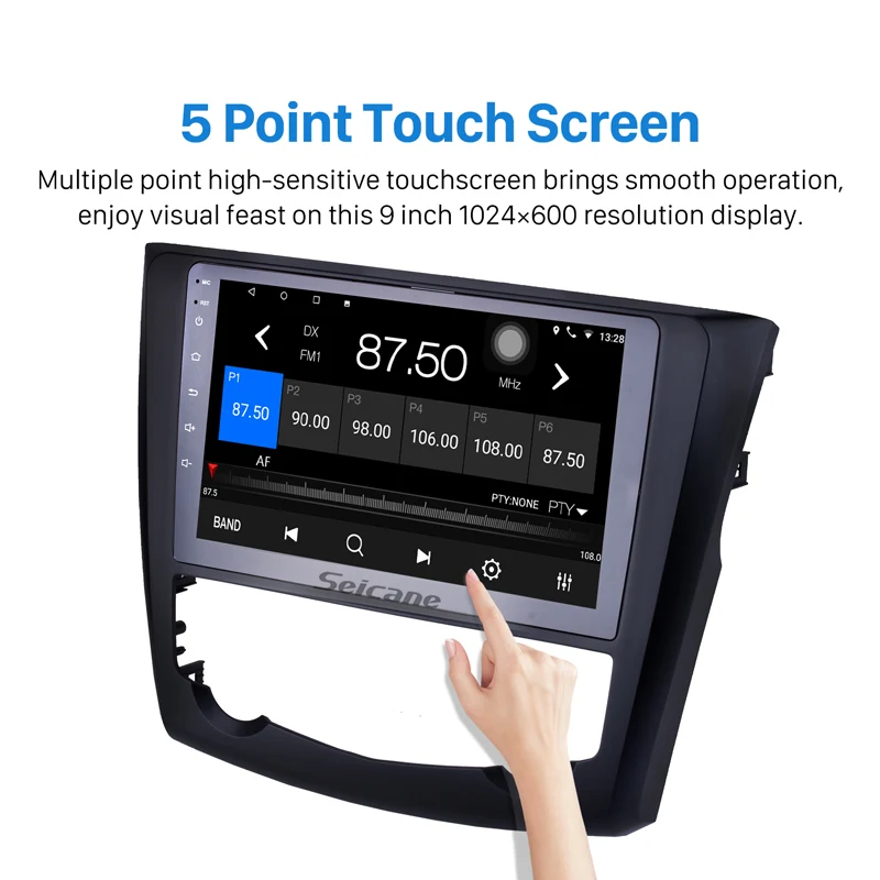 Top Seicane 9 Inch 2Din Android 8.1 Car Radio For 2016 2017 Renault Kadjar GPS Multimedia Player HD Touchscreen Head Unit Stereo 2