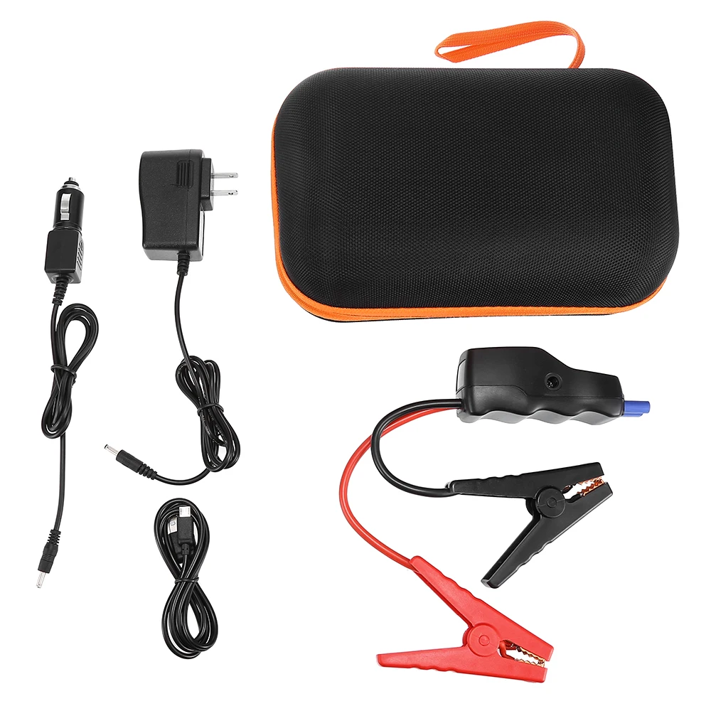 Clearance U12 USB Car Jump Starter 66.6WH 600A Smart LED Display Car Electronics Device Charger SOS Warning Light EU US PLUG