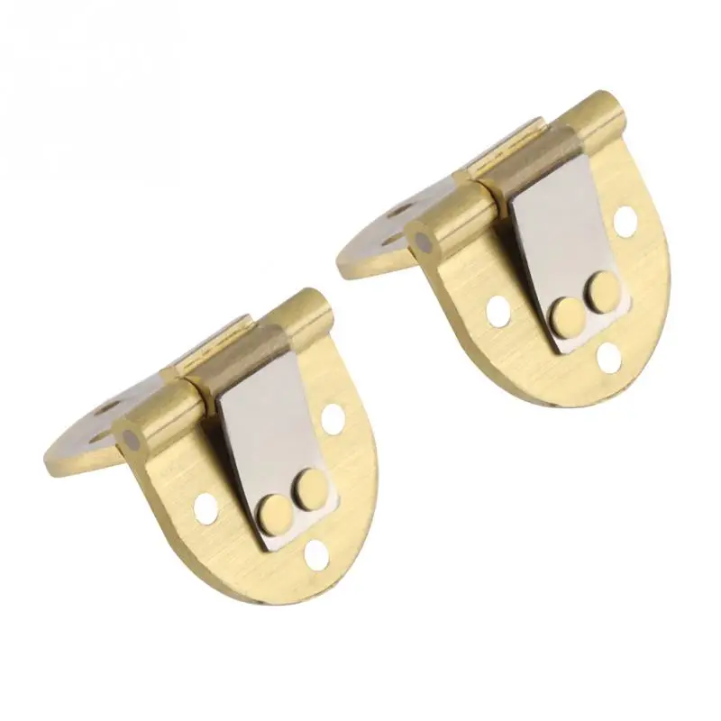 

2Pcs/set 90 degree Zinc Alloy Folding Hinges Sewing Machine Table Furniture Flip Tray Hinge Metal Round Edge Furniture Accessory