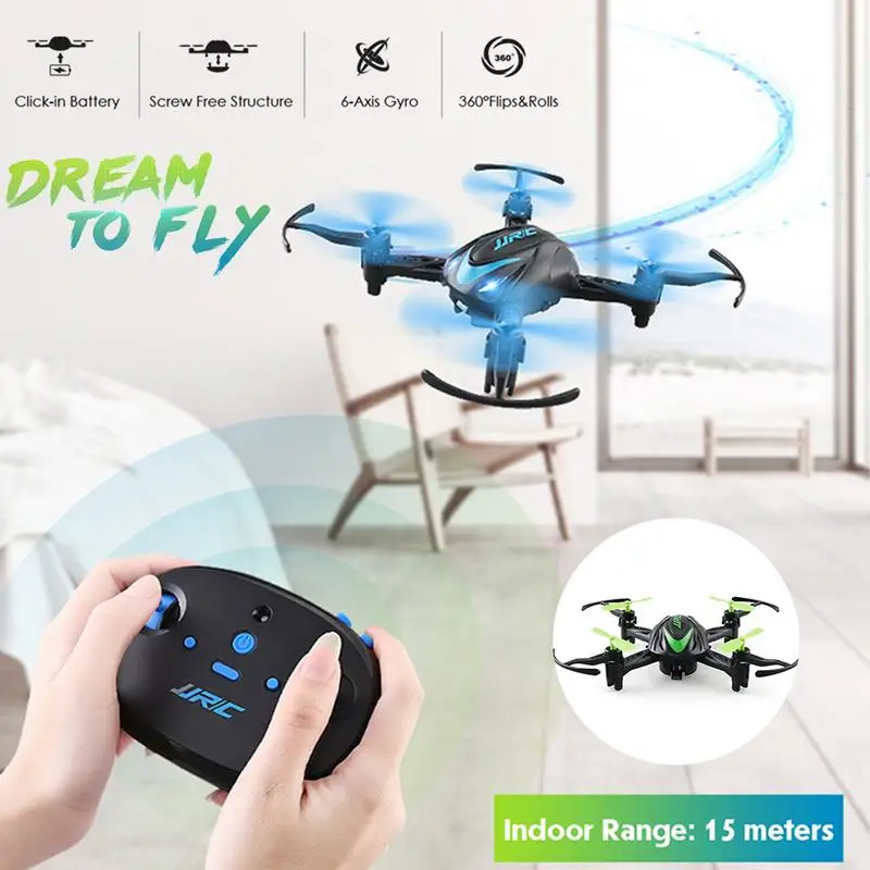 

JJRC H48 Mini Drone 2.4GHz RC Quadcopter Drone A Key Rolling Remote Control Charging Mini Aircraft (Built-in Battery)