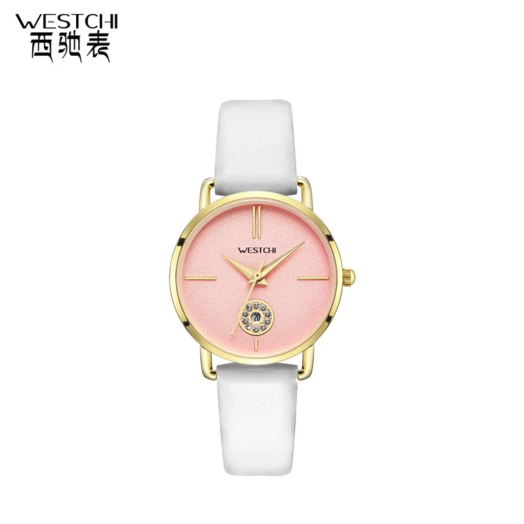 2019 new fashion, simplicity, watch, waterproof leather, quartz ladies watch